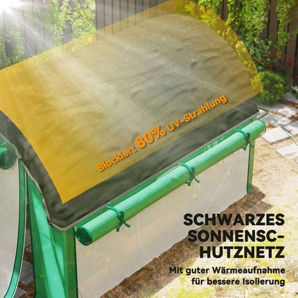 Greenhouse 3x2x2m with Roll-Up Sides & UV protection