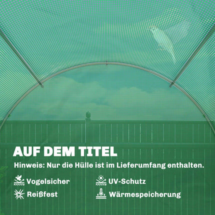 Greenhouse Cover, PE Mesh, 400x200x200 cm, Waterproof