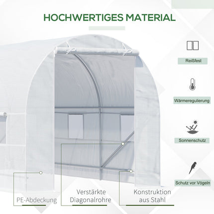 Greenhouse film, 450x200x200 cm, UV-resistant