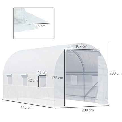 Greenhouse film, 450x200x200 cm, UV-resistant