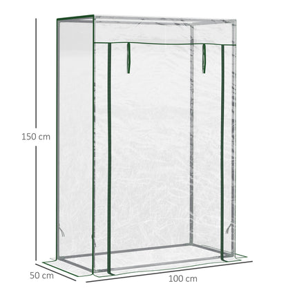 Greenhouse tomato house, RollUp door, 100x50x150 cm