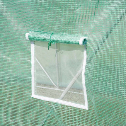 Modular 6x3x2m greenhouse, UV resistant, with roll-up sides