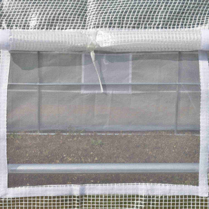 UV-protected greenhouse film, 3.97x3.02x2m, windproof, white