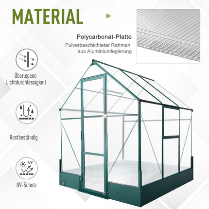 Aluminum garden greenhouse - versatile cold frame, plant, tomato house