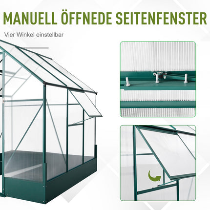 Aluminum garden greenhouse - versatile cold frame, plant, tomato house