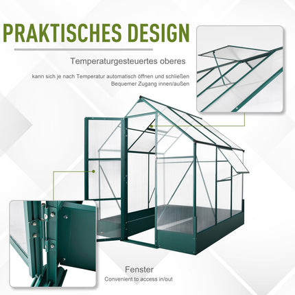 Aluminum garden greenhouse - versatile cold frame, plant, tomato house
