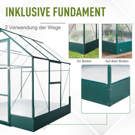 Aluminum garden greenhouse - versatile cold frame, plant, tomato house