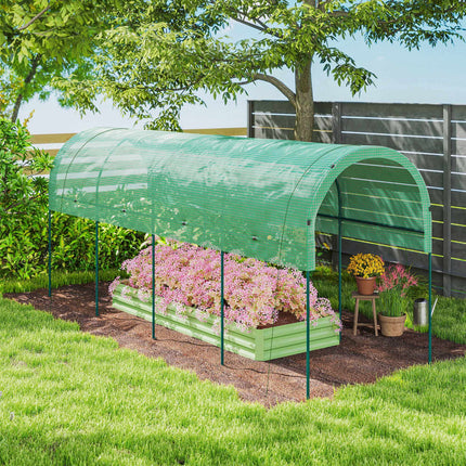 Greenhouse with Arch Roof, 400x120x170 cm, Steel Frame