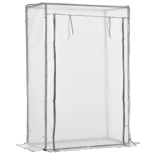White greenhouse for vegetables & flowers, 101x50x150 cm