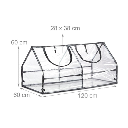 Greenhouse with PVC cover