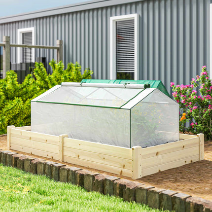 Greenhouse with Windows, PE Cover, 180 x 90 x 70 cm, White