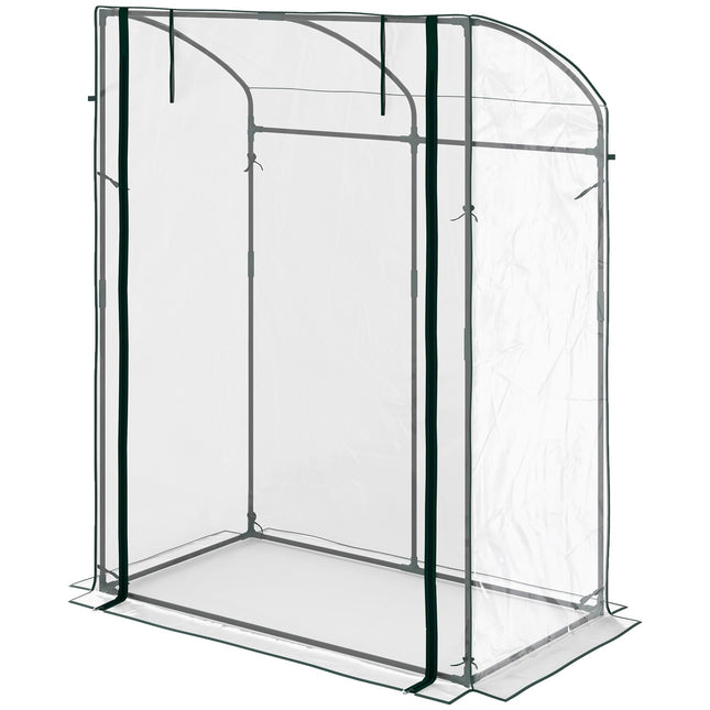 Winterproof Steel greenhouse, Bent roof, 128x70x170cm