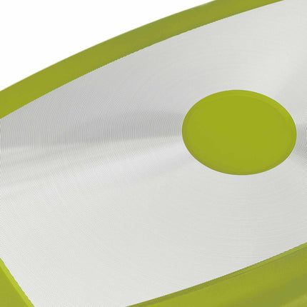 Green roaster with glass lid