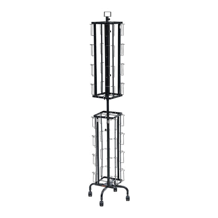 Greeting Card Display Rack, 32 Pockets, 360 Rotating