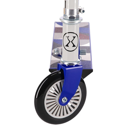Grey-Dark Blue Kick Scooter, Foldable, Lightweight