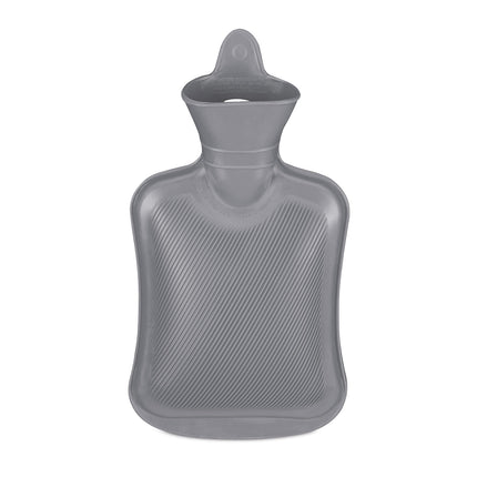 Grey Hot Water Bottle 1L – Leak-Proof, Pain Relief