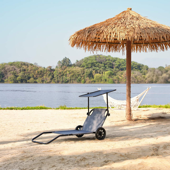 Grey Lounger Chair – Comfortable Indoor/Outdoor Seat