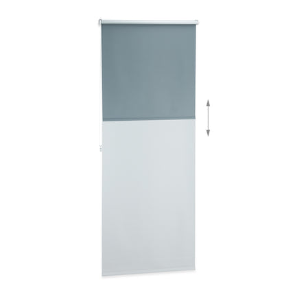 Grey Thermal Blackout Blinds, 60-120cm Adjustable
