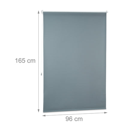 Grey Thermal Darkening Blinds, 60-120cm Adjustable