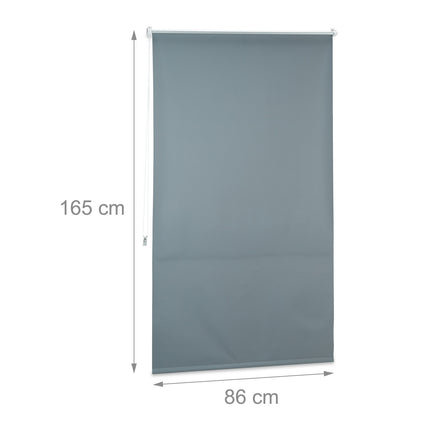 Grey Thermal Darkening Blinds, 60-120cm Adjustable
