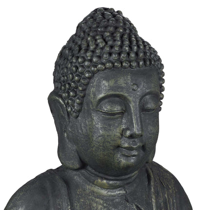 Grey Vintage-Looking Buddha Statue 70 cm