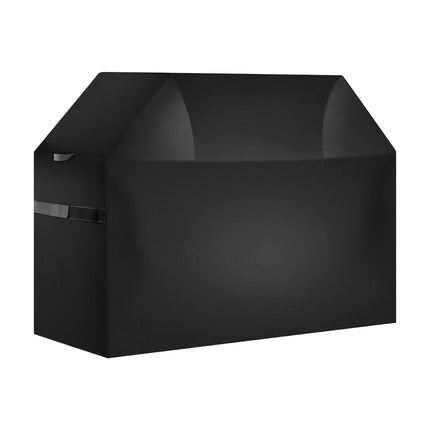 Grill Cover 48 Inch, Waterproof 600D Polyester, Hook Loop Straps, Black