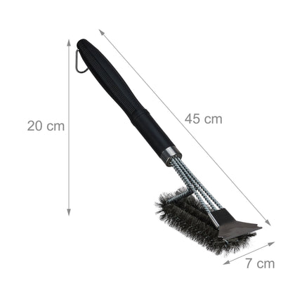 Grill brush stainless steel set of 2