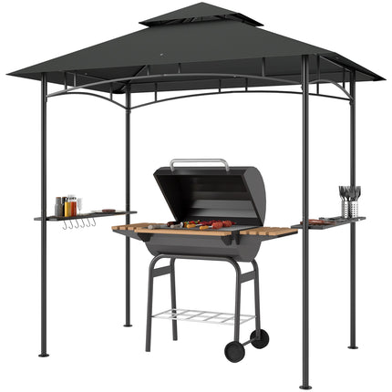 Grill pavilion with LED, water-repellent, UV protection