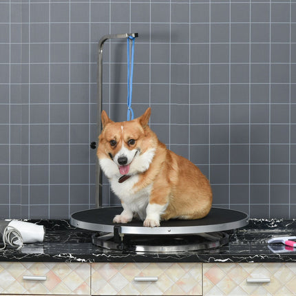 Trim table – Rotating, non-slip surface, adjustable arm