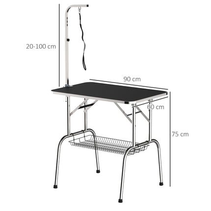 Folding changing table in stainless steel, adjustable height