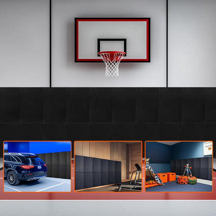 Gym Wall Padding Mat 60 x 20 x 2 in, Waterproof Foam