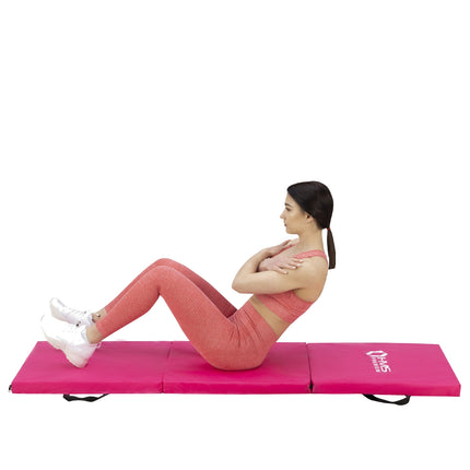Gymnastic Foldable Mattress, 1800x600mm, Pink