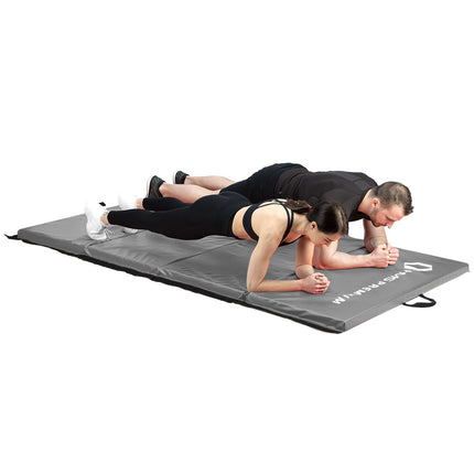 Gymnastic Foldable Mattress, 2400x1200mm, Gray