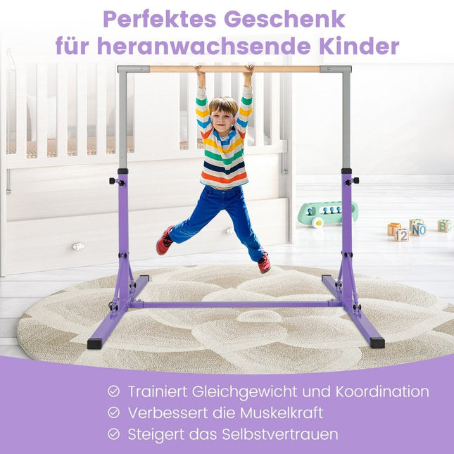 Gymnastiek gymnastiekrek, in hoogte verstelbare gymnastiekrekken, belastbaar tot 100 kg voor binnen, paars