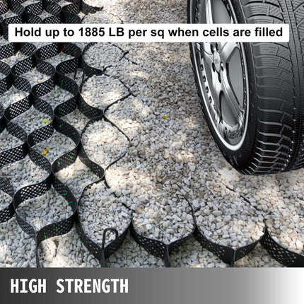 HDPE Geocell Ground Grid 9x17 Ft, 2 In for Gravel