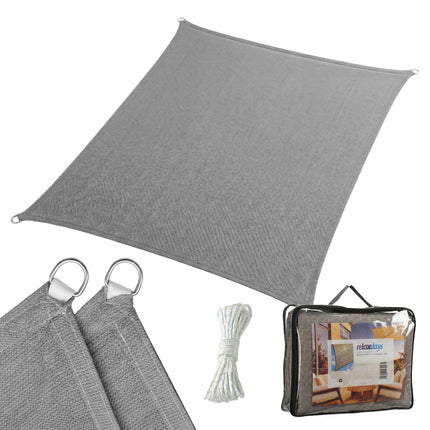 HDPE Shade Sail with Eyelets – Sun Protection, Various Sizes