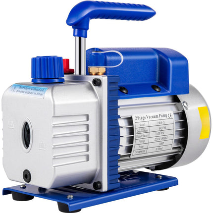 HVAC Refrigerant Vacuum Pump, 9 CFM, 1HP, Dual Stage