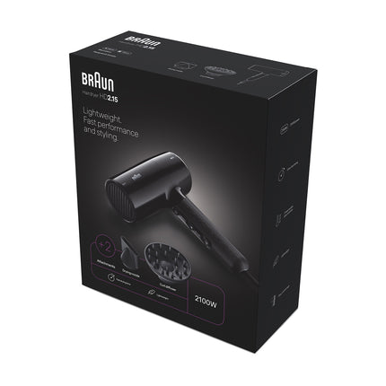 Hair Dryer 2100W, 3 Heat 2 Speed, Diffuser Nozzle