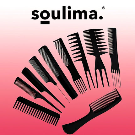 Hairdressing combs - set of 10