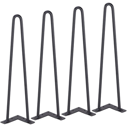 Hairpin Table Legs, 19 Inch, Set of 4, 500 lb