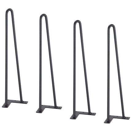 Hairpin Table Legs, 19 Inch, Set of 4, 500 lb