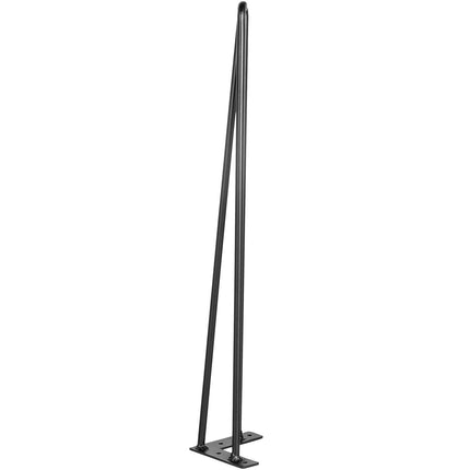 Hairpin Table Legs 30 Inch, Set of 4, Black Carbon Steel