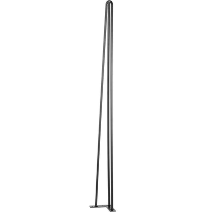 Hairpin Table Legs, 34 Inch Black, Set of 4, 3-Rod