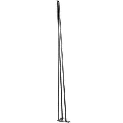 Hairpin Table Legs, 40 Inch, Set of 4, Black, 3-Rod
