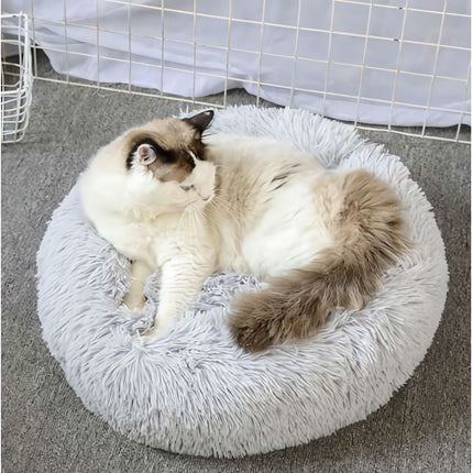 Hairy dog bed, gray 22759