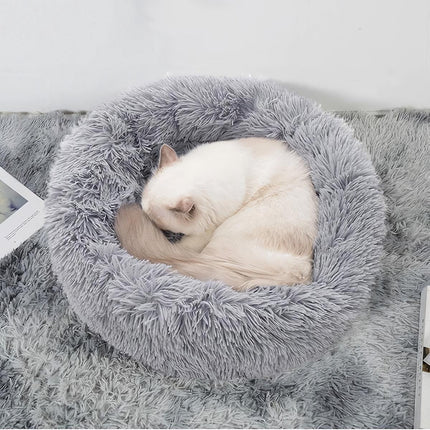 Hairy dog bed, gray 22759