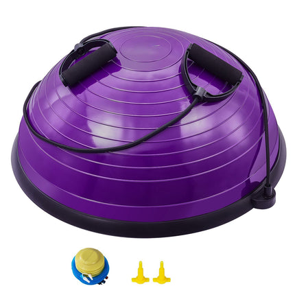 Half Exercise Balance Ball Trainer 23 Inch, 660 lb, Bands