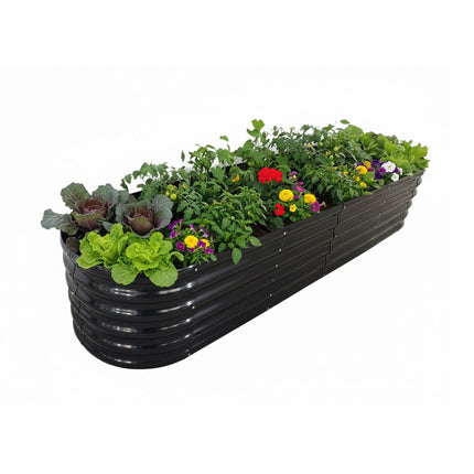 Half-Round Metal Raised Garden Bed, XXL, Weatherproof