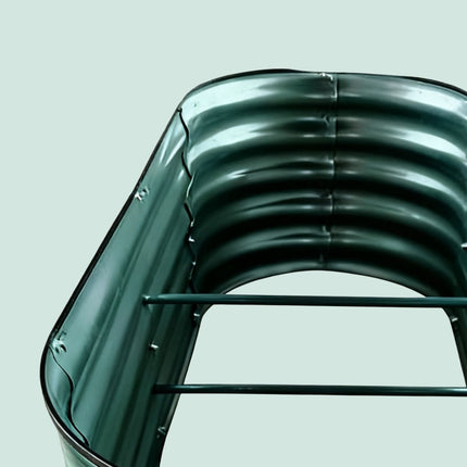 Half-Round Metal Raised Garden Bed for Vegetables