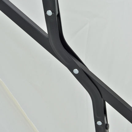 Half-Round Patio Umbrella, Cream, 190x200x240 cm